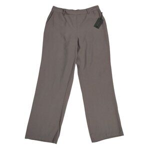 Womens Taupe Wide-Leg Pull-On Pants M/M By One With Elastic Waist, NWT.